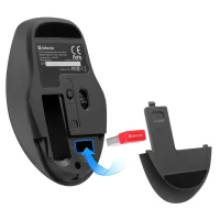 Мышь Defender Feam MM-296 (черный/красный) фото 2